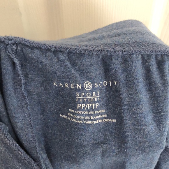 Blue cotton sweatpants - Picture 3 of 6